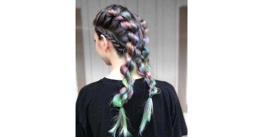 Colorful Festival Braids