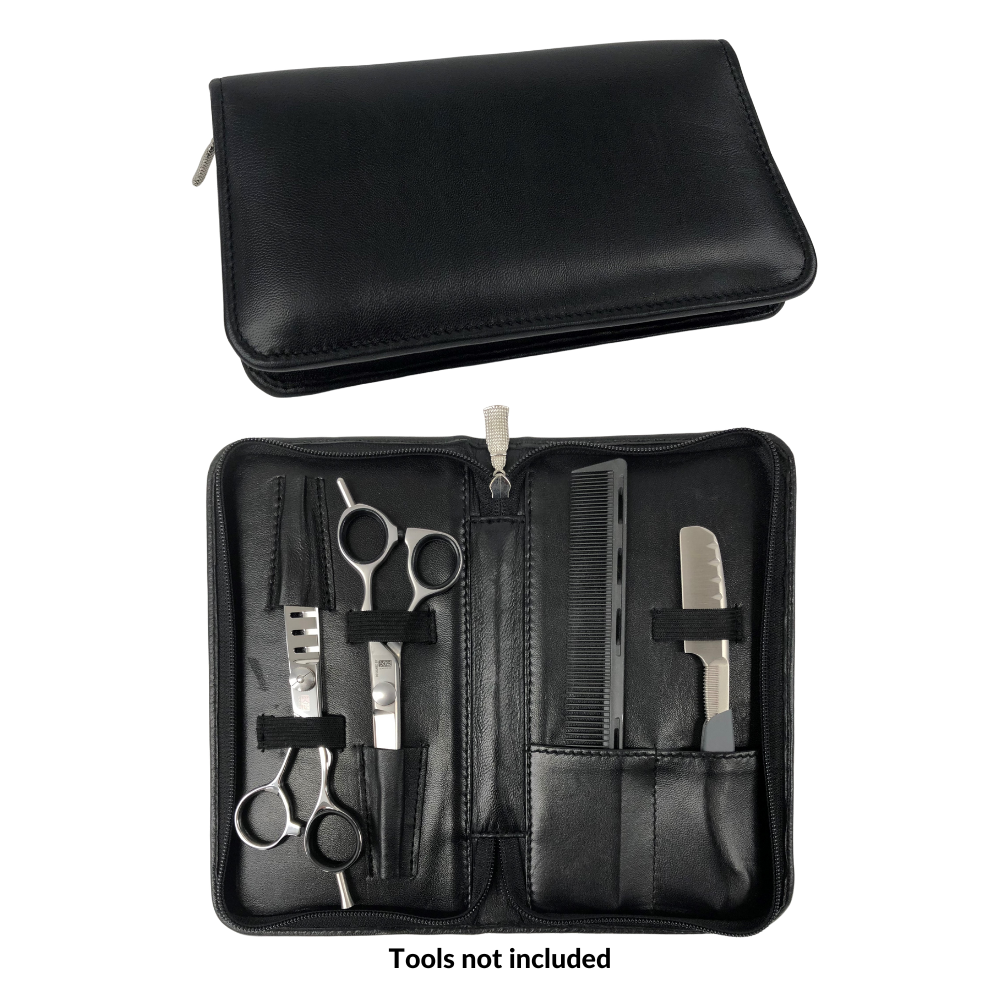 2-Shear Leather Zipper Case