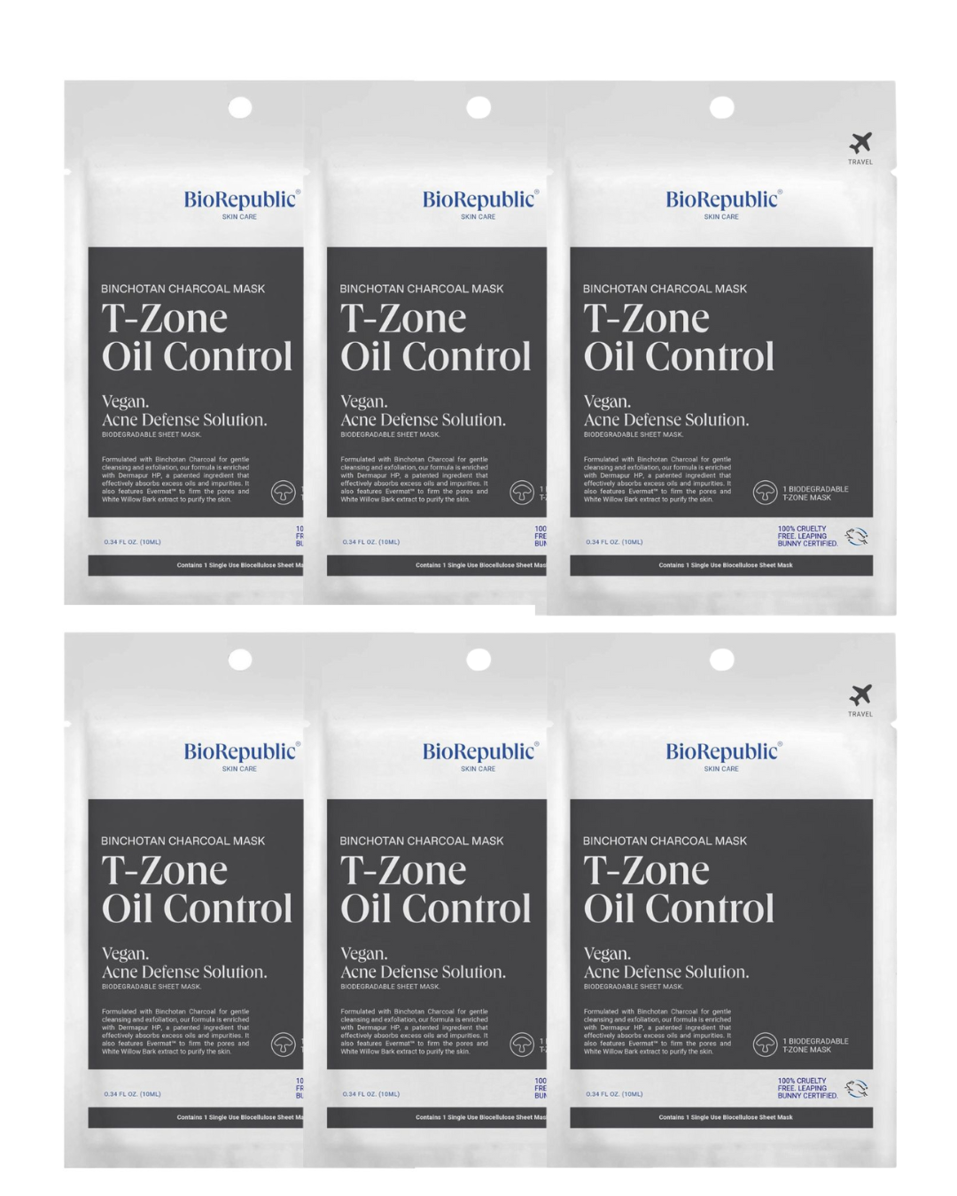 T-Zen Activated Charcoal T-Zone Mask