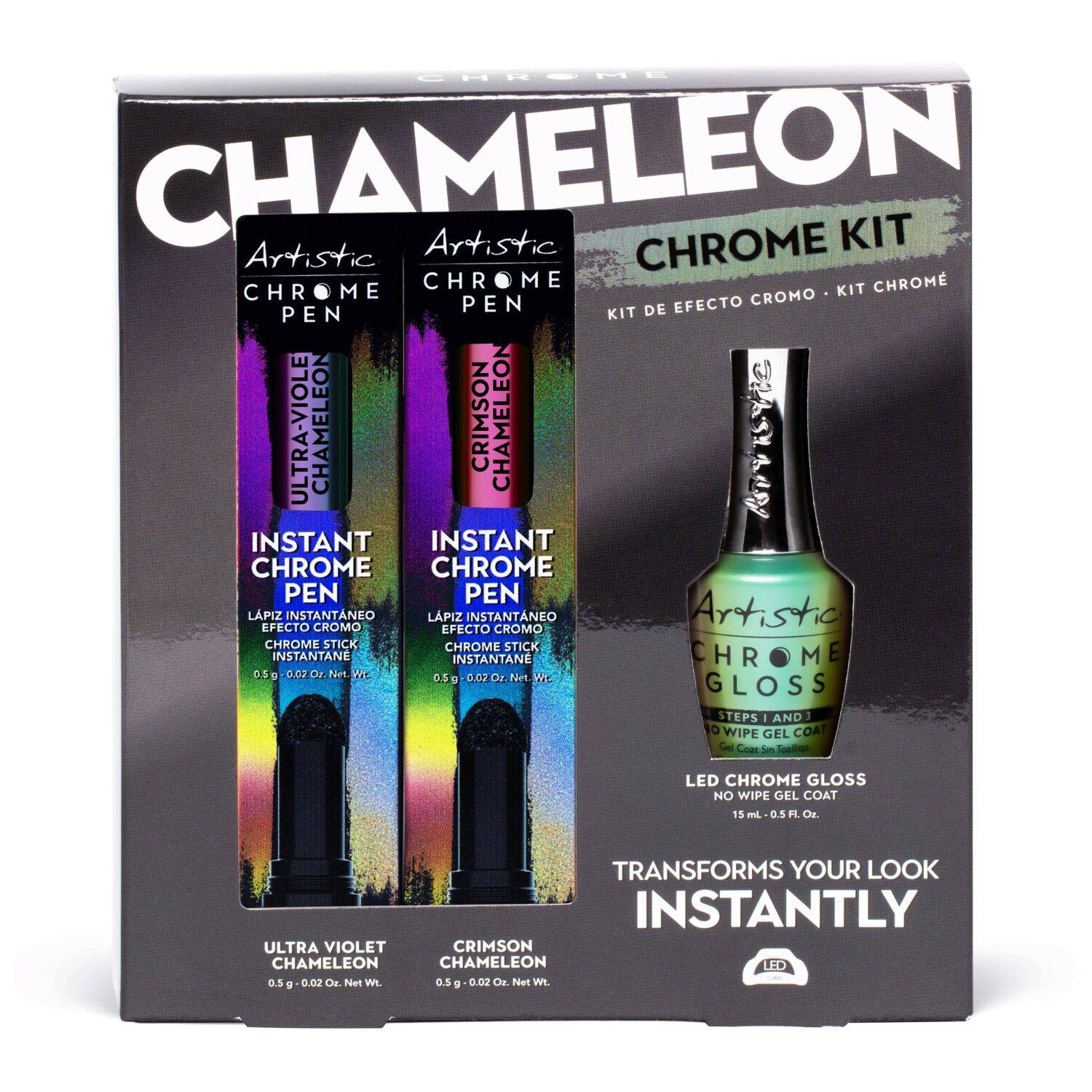 3Pc Kit - Ultra-Violet Chameleon, Chrimson Chameleon & Chrome Gloss