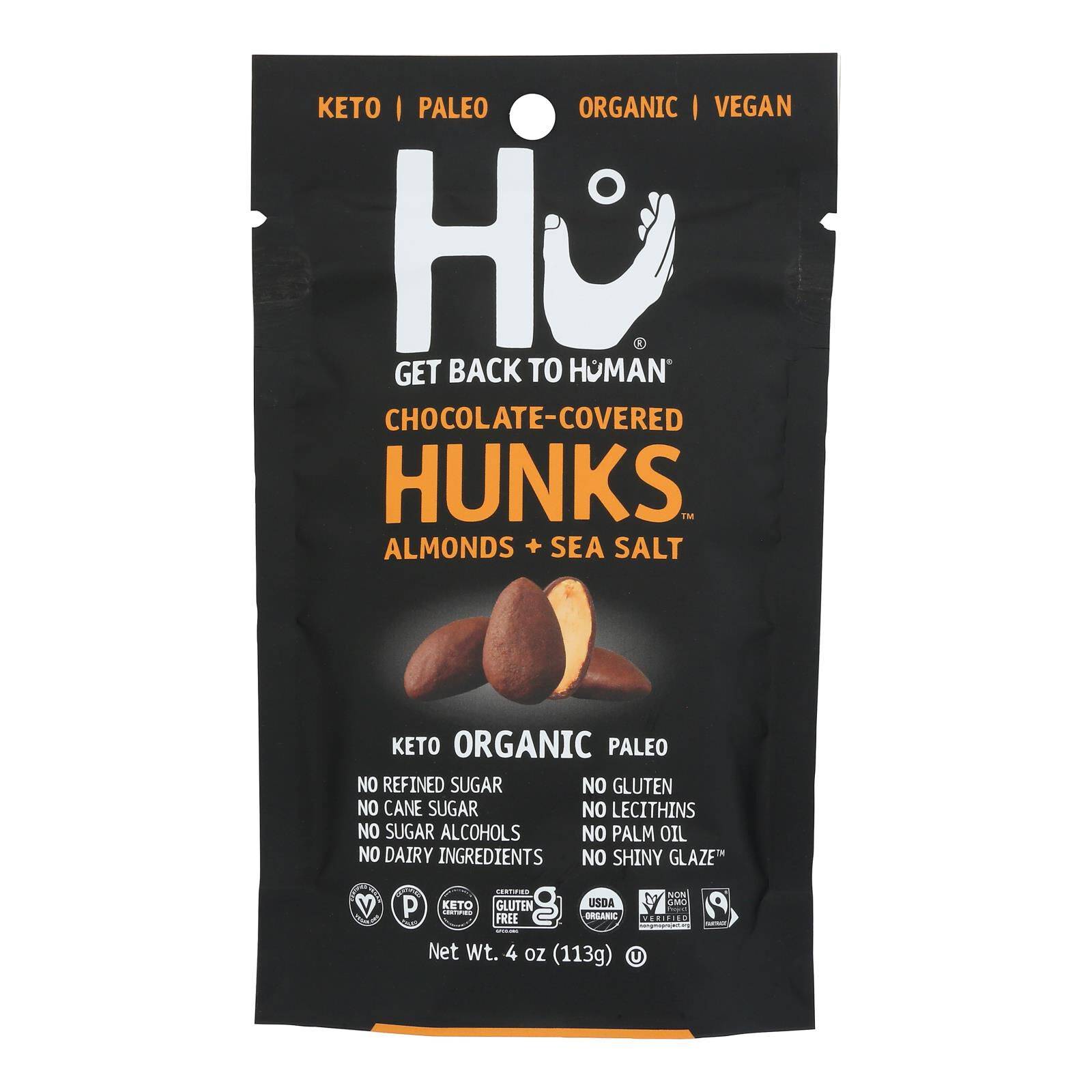Organic Chocolate Covered Almond And Sunflower Seed - Case Of 6, 4 Oz