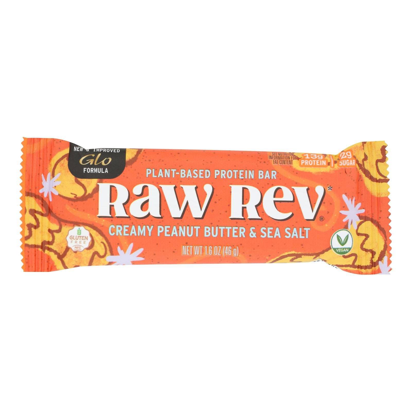 Glo Bar - Creamy Peanut Butter And Sea Salt - Case Of 12, 1.6 Oz