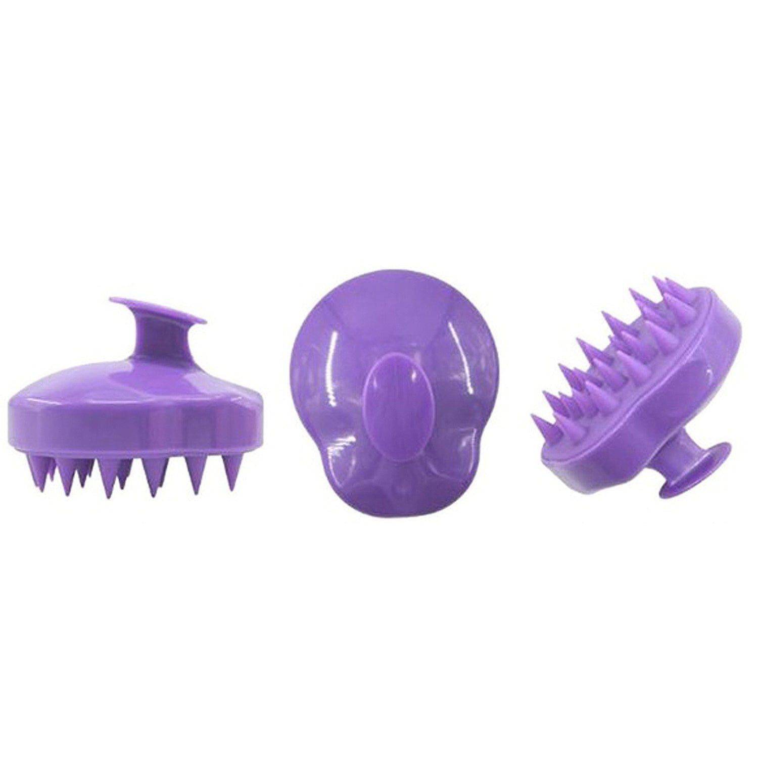 3-Pack: Wet & Dry Hair Scalp Massaging Shampoo Brush