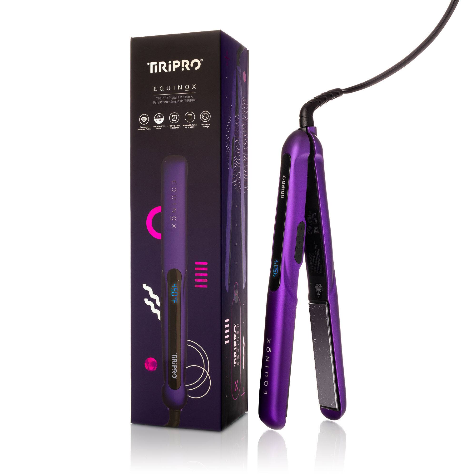 Equinox Digital 1.25" Professional Flat Iron - Orion Purple