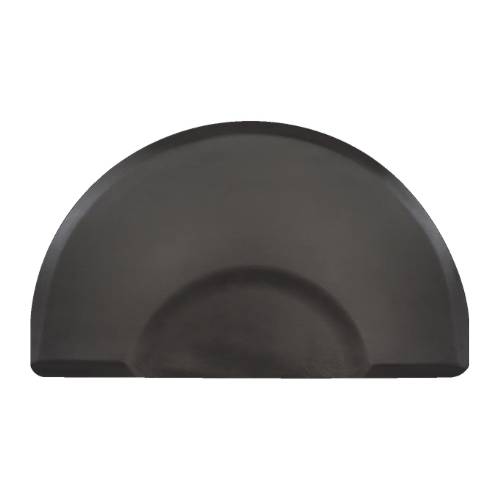 Kurative Anti Fatigue Mat Round 3 X 5  Black with Chair Depression