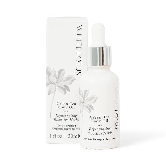 Green Tea Body Oil With Rejuvenating Bioactive Herbs