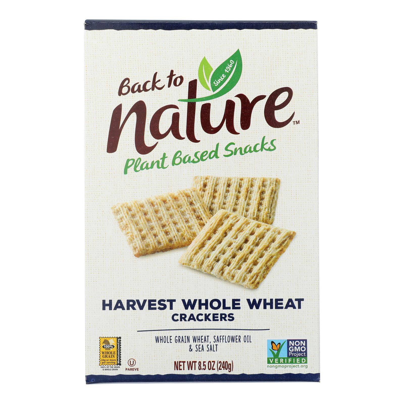 Whole Wheat Crackers Safflower Oil And Sea Salt - Case Of 12, 8.5 Oz