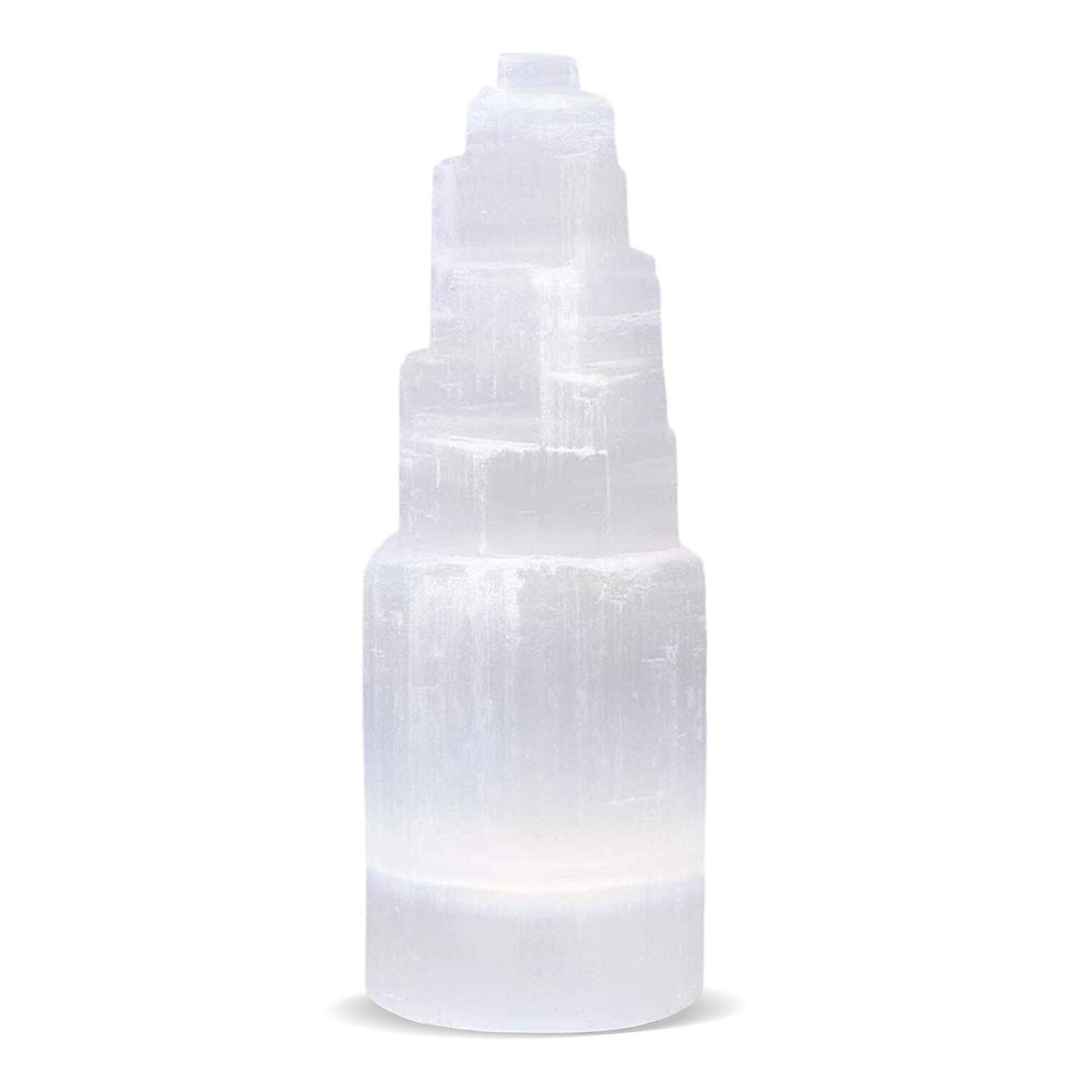 Himalayan Glow Selenite Tower 15" Tall Skyscraper Healing Crystal