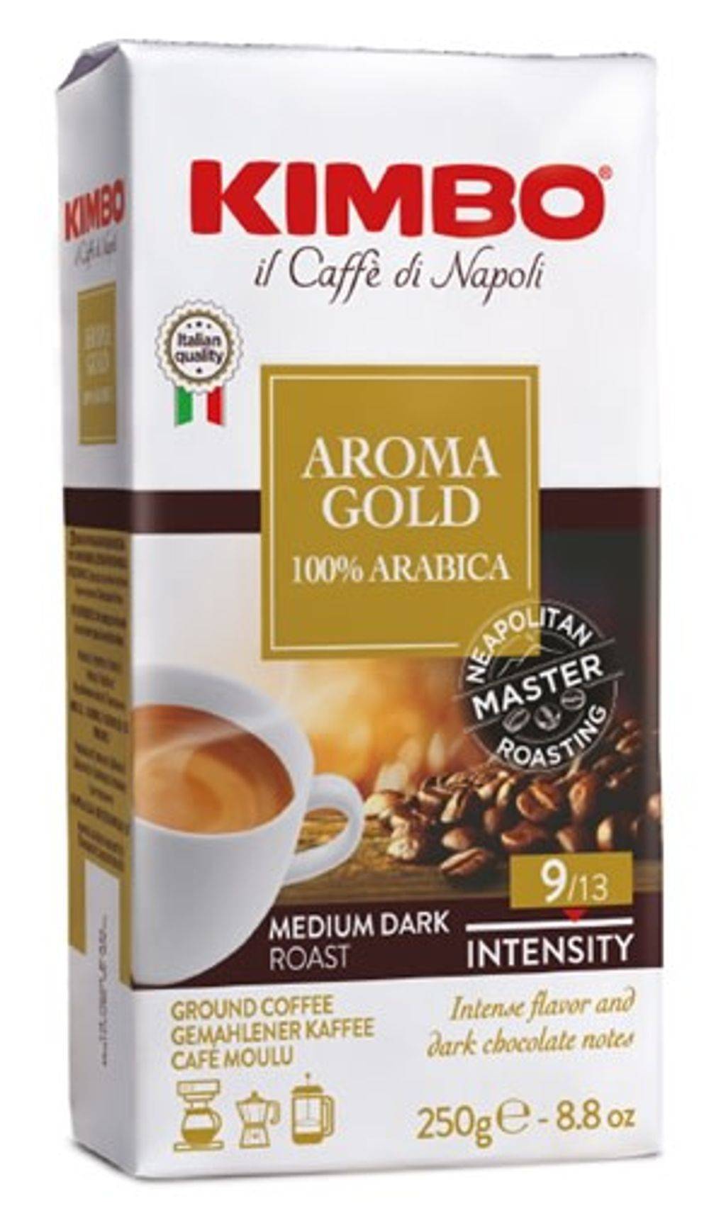Aroma Gold Ground Coffee in Bag 8.8oz/250g (Pack of 2)