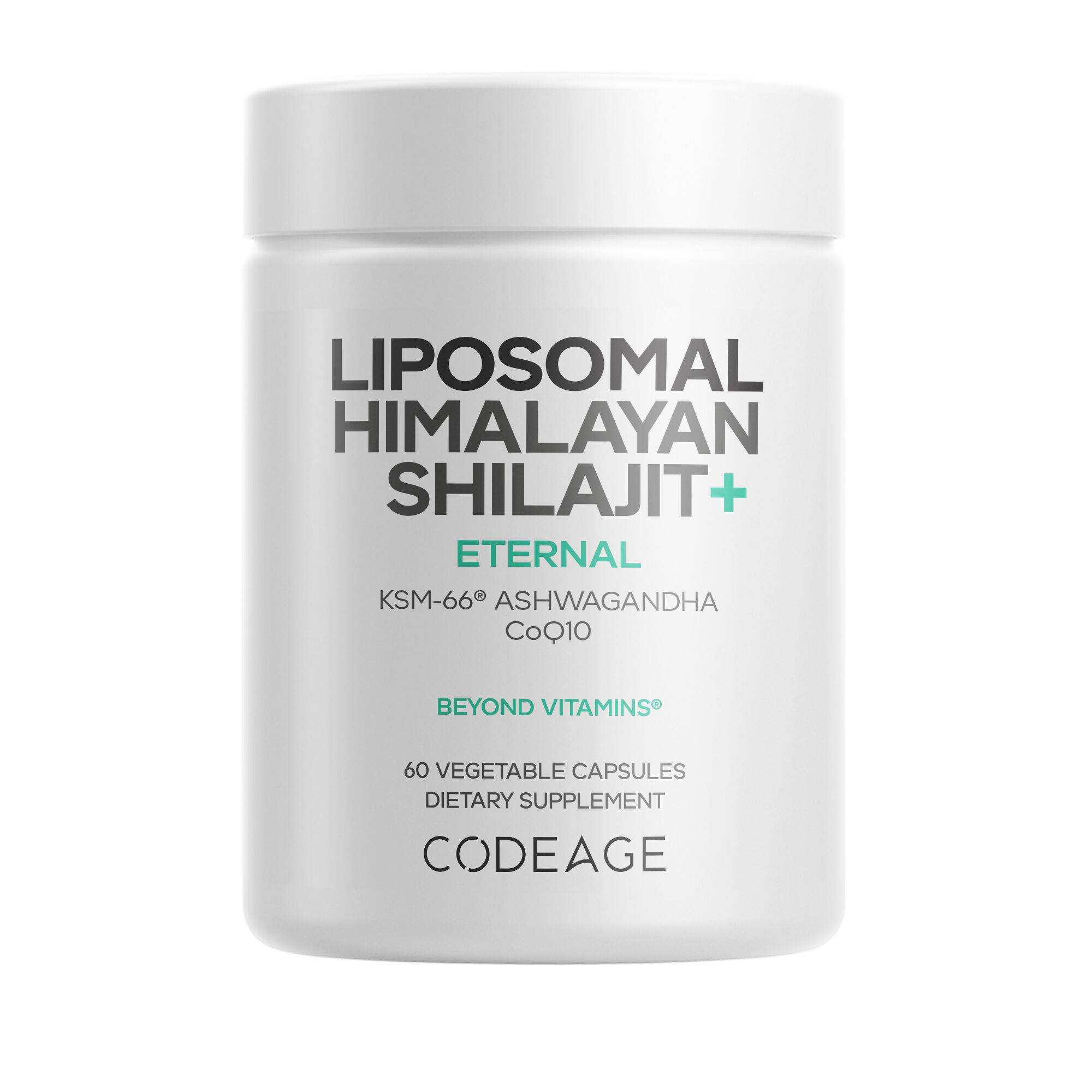 Liposomal Himalayan Shilajit+ Supplement - Ashwagandha, Calcium