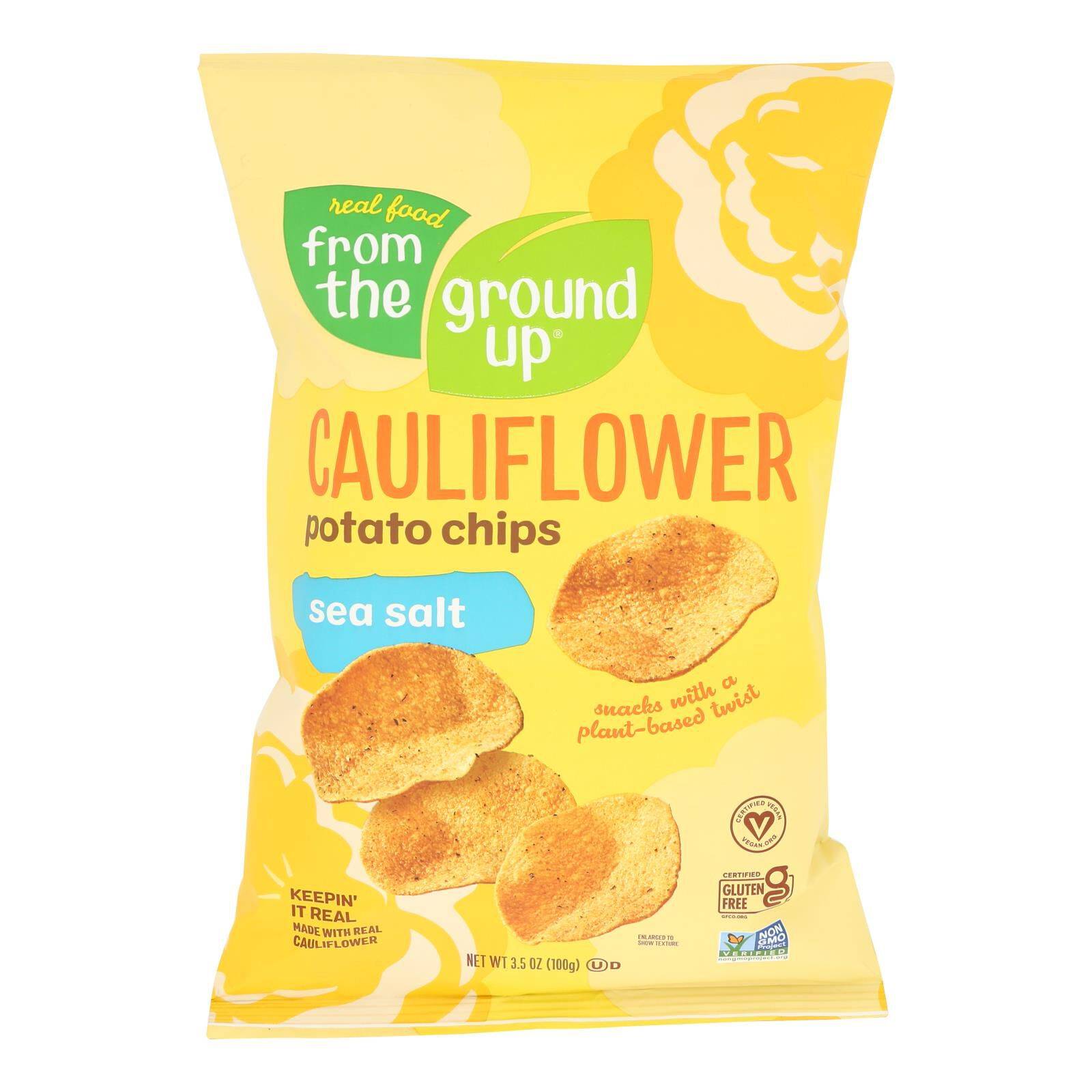 Sea Salt Cauliflower Chips - Case Of 12, 3.5 Oz