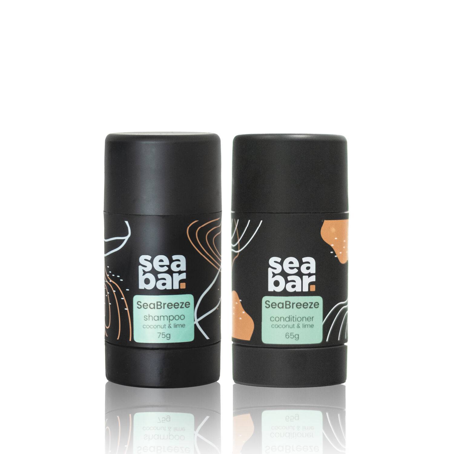 Solid Shampoo & Conditioner Bar Set with Free Reusable Bar Holder