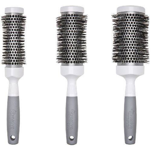 T-Curve Hair Brush Silver Nano Ionic - Set of Three