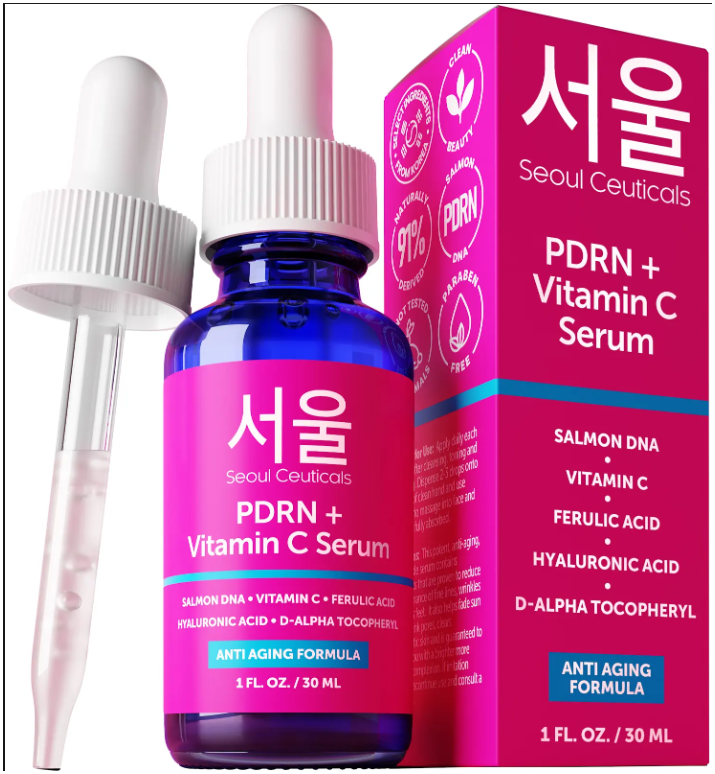 Korean Skincare PDRN + Vitamin C Serum 1 oz