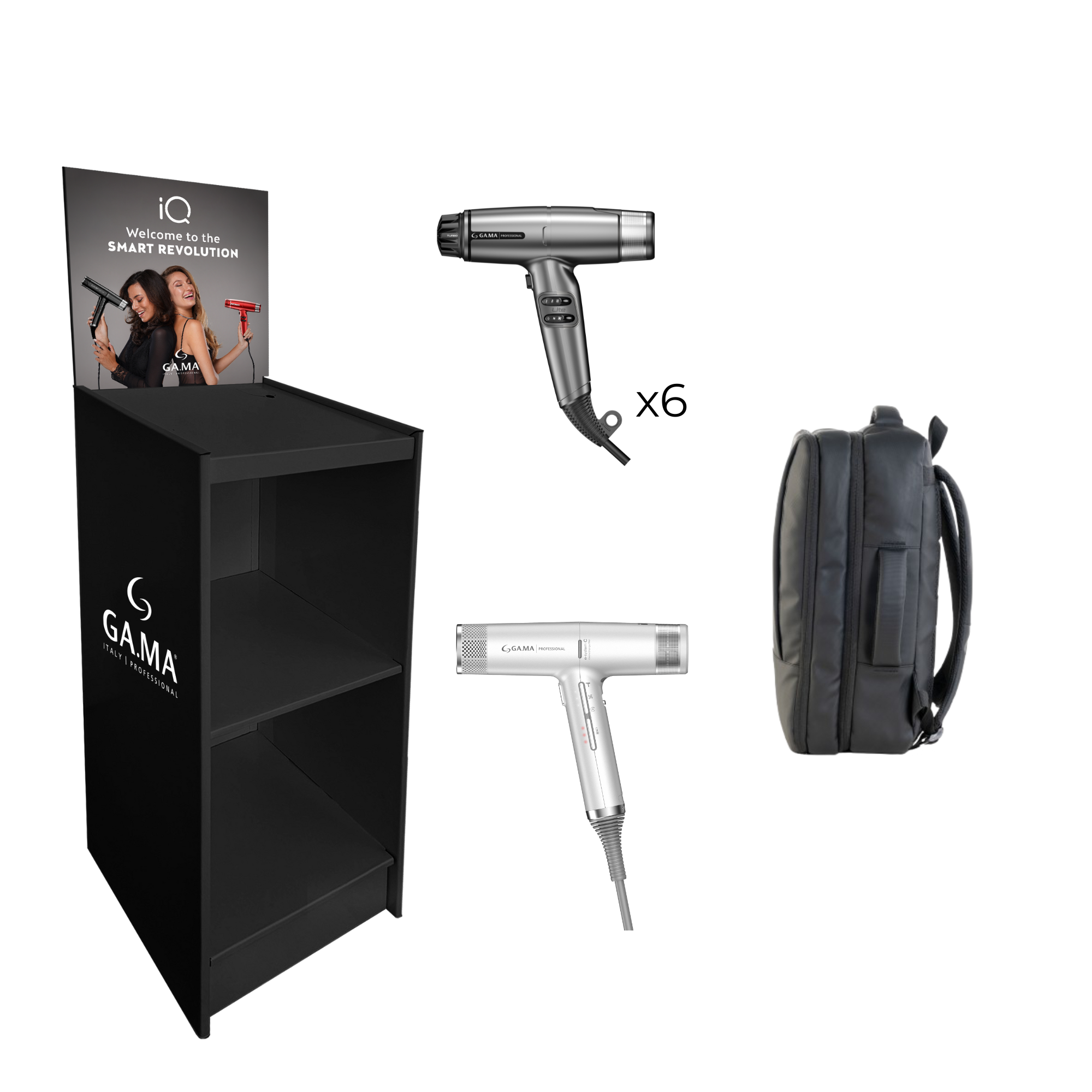 6 iQ Lite Max &ndash; Get iQ3 LE, Backpack & Floor Stand FREE!