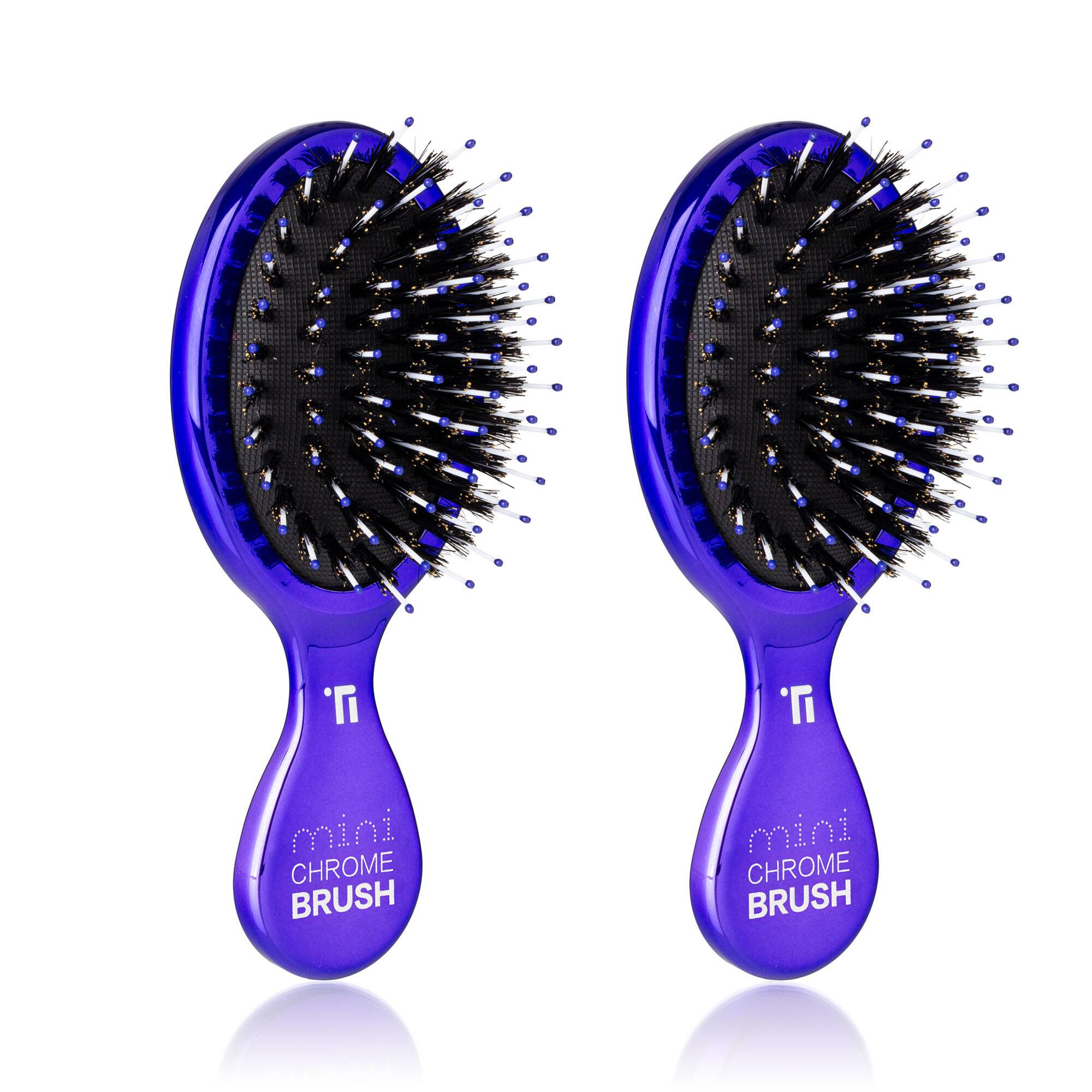 Mini Boar Bristle Hair Brush - Value 2-Packs