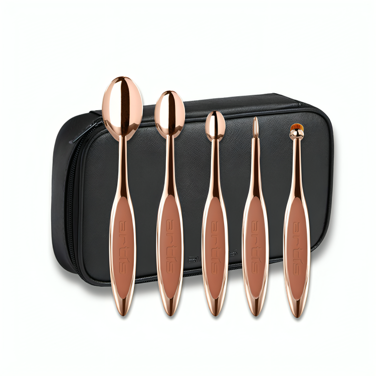 Elite 5 Brush Set in Rose Gold