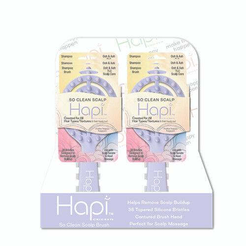 Hapi So Clean Scalp Shampoo Brush 6PC Display