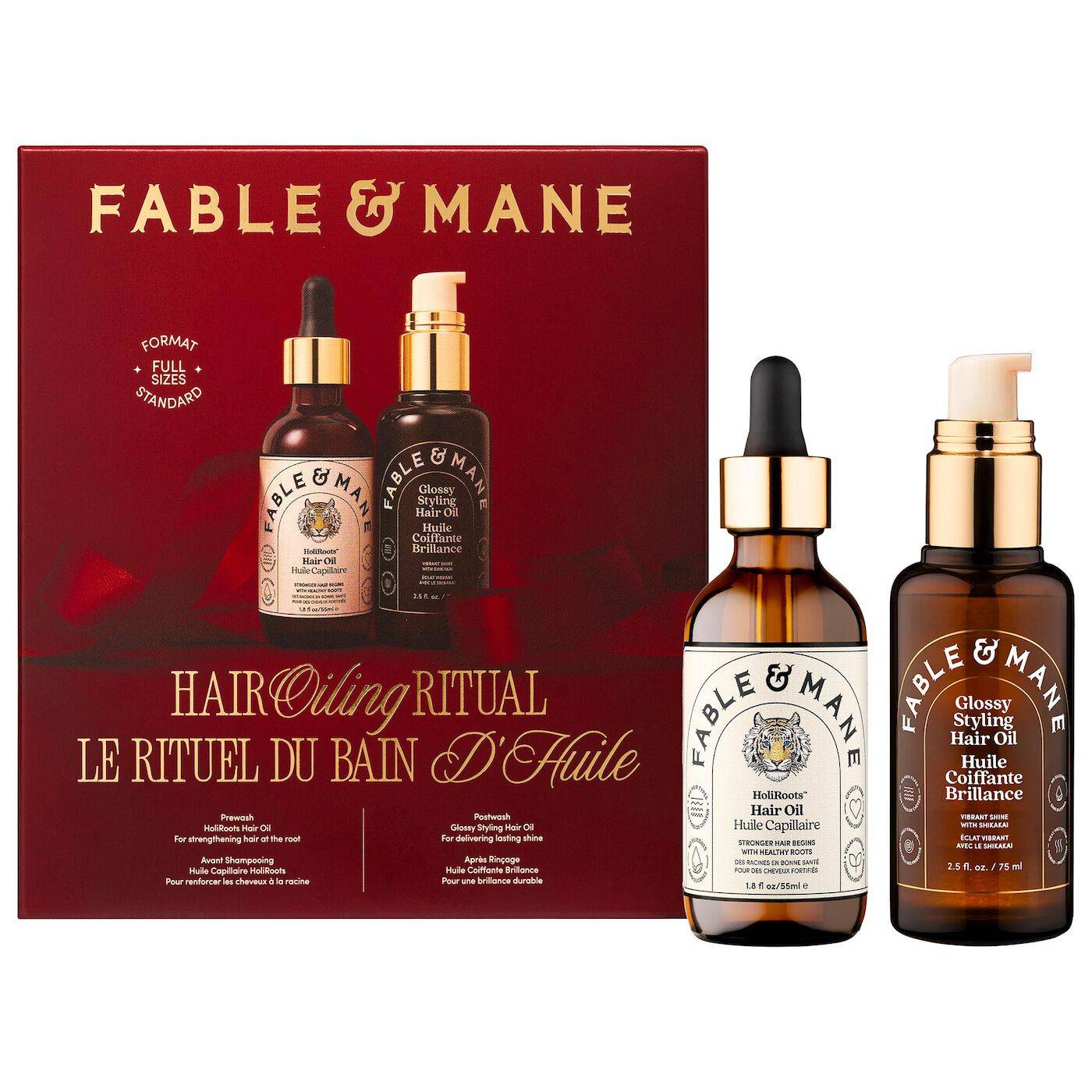 Hair Oiling Ritual Gift Set for Healthy Hydrated Hair