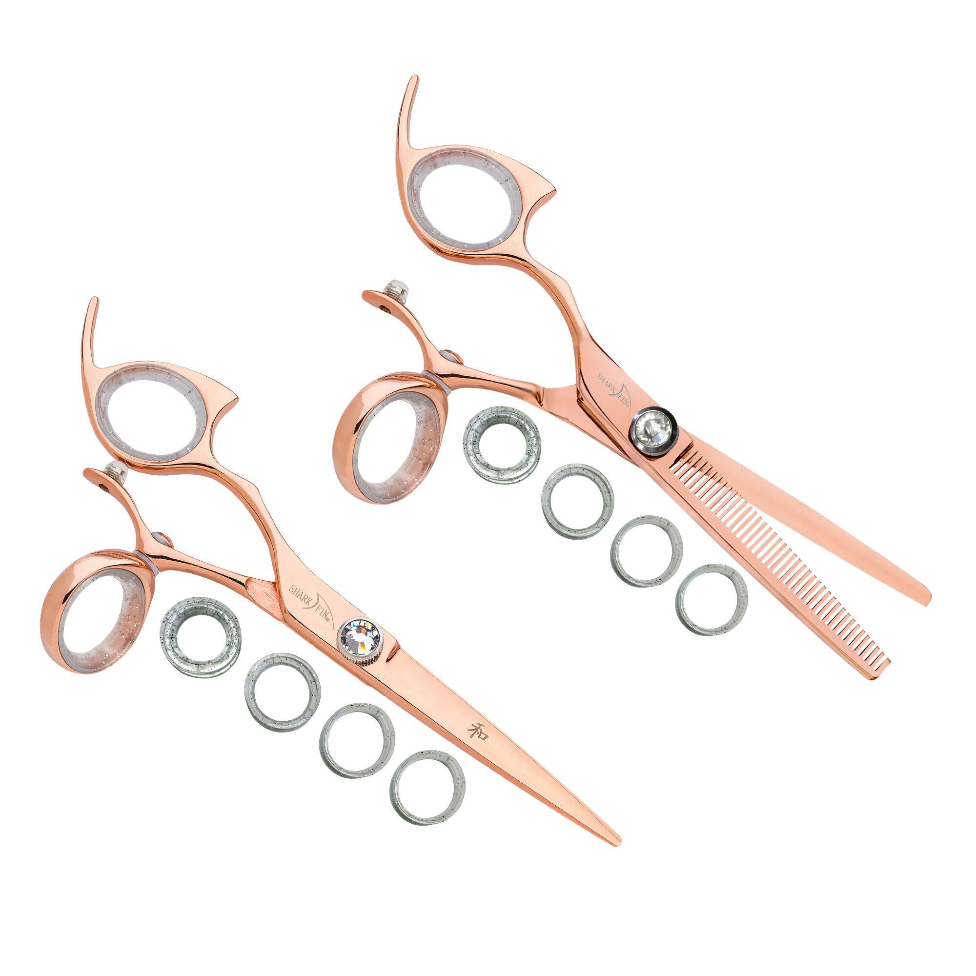 40 Tooth Blender Swivel Rose Gold + Cutting Shear Set