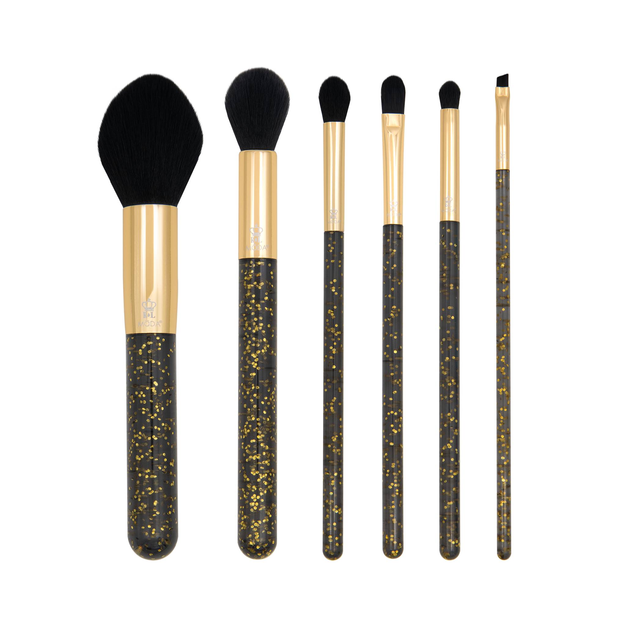 Glitz and Glam 6pc Makeup Brush Set