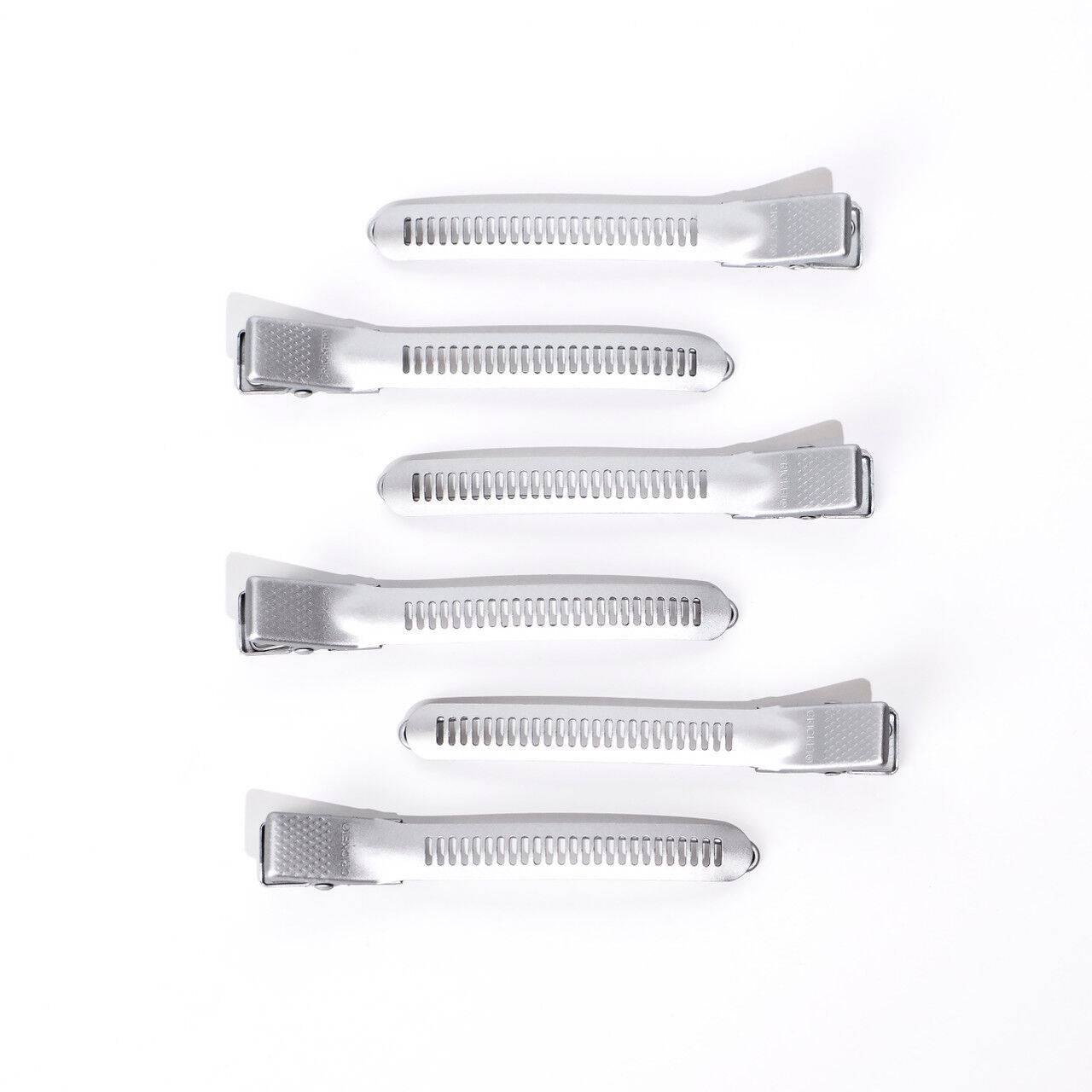 Super Grip Clips Silver (Rubberized) 6pc Pack