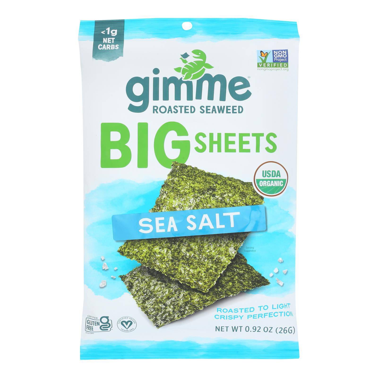 Organic Wrap N' Roll Snacks - Sea Salt - Case Of 10, 0.92 Oz