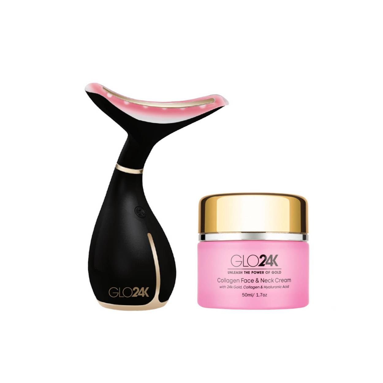 Neck & Face LED Beauty Massager +Collagen Neck  Cream.