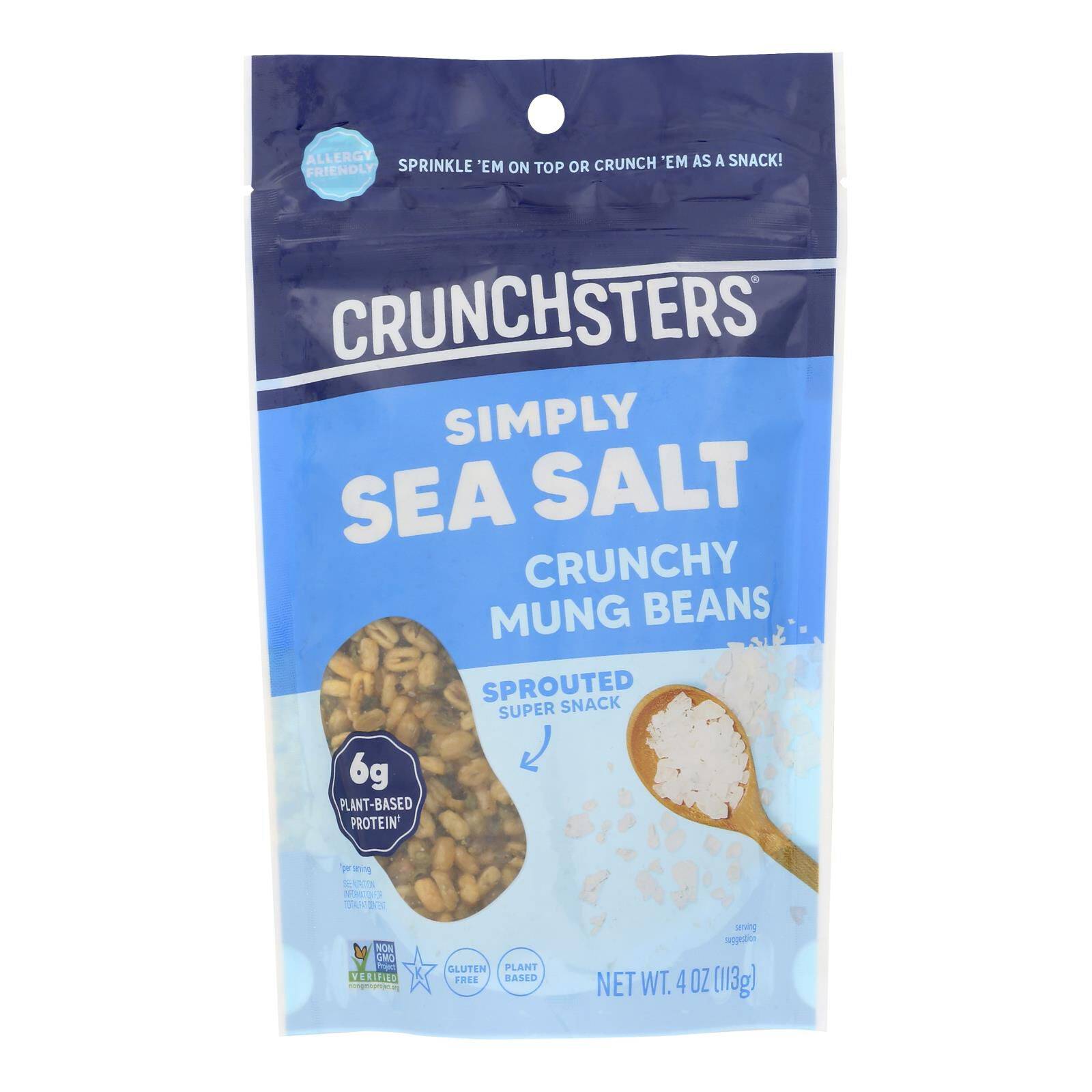 Sea Salt Sprouted Protein Snack - Case Of 6, 4 Oz