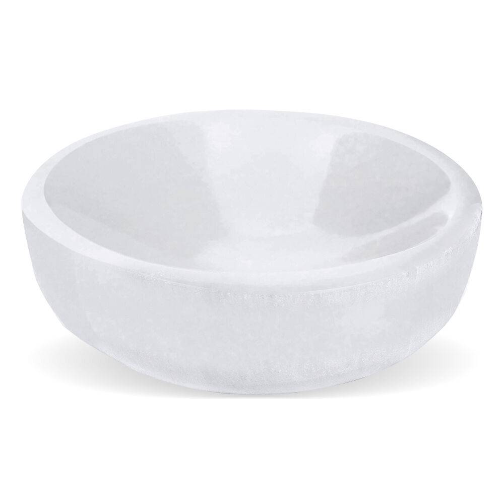 Himalayan Glow Selenite Crystal Bowl - 4 Inch Crystal Recharging Stone