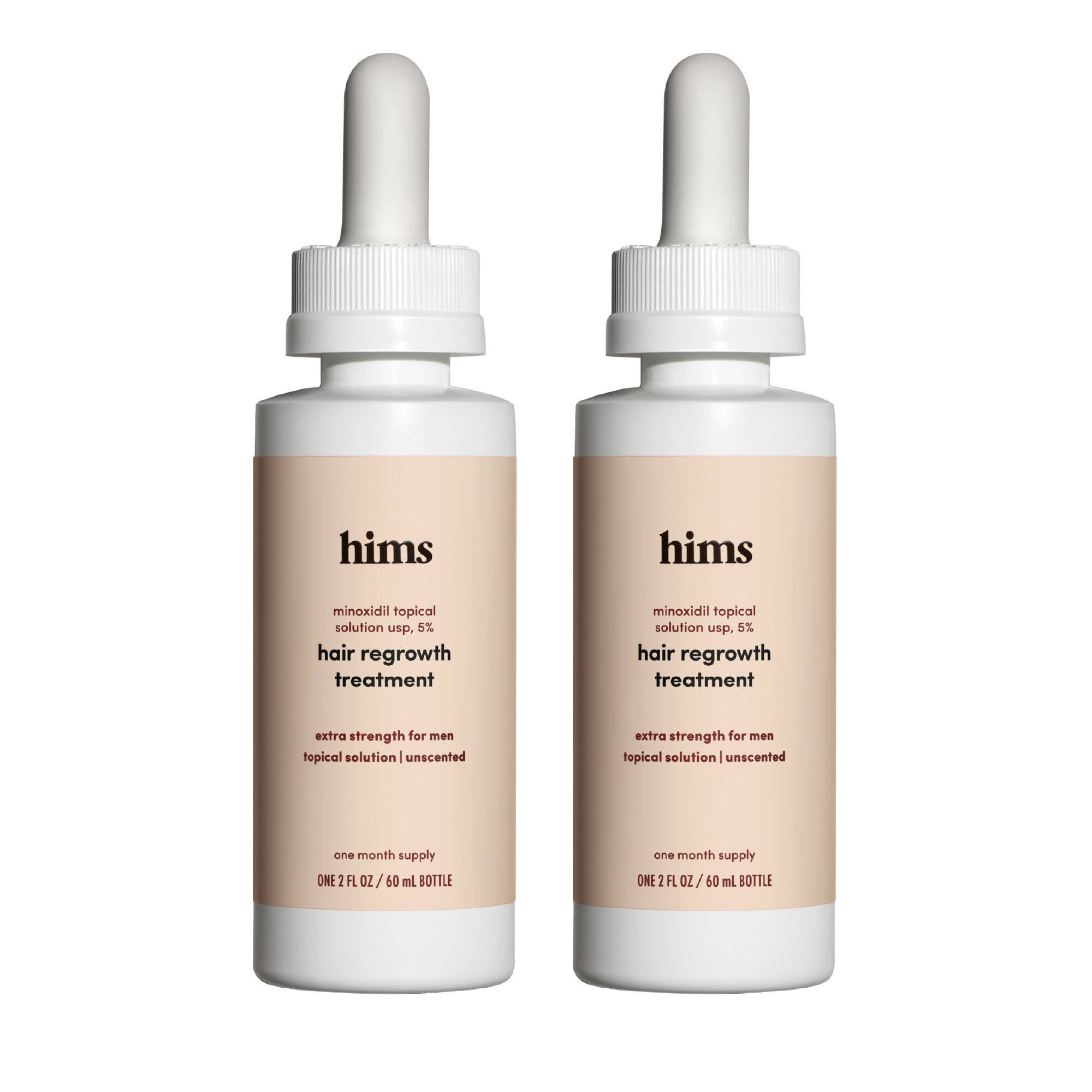 Hims hair regrowth treatment minoxidil 5% topical serum 2 pack 4 fl oz