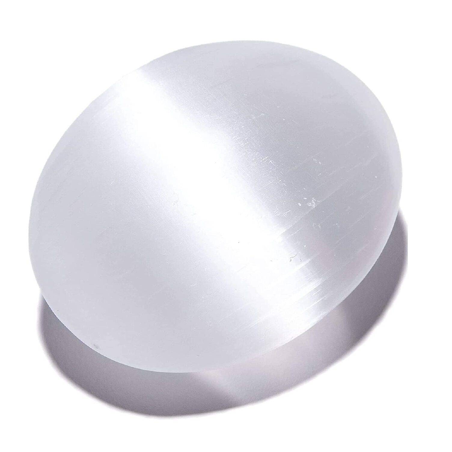 Himalayan Glow Selenite Crystal Palm Stone Natural Reik