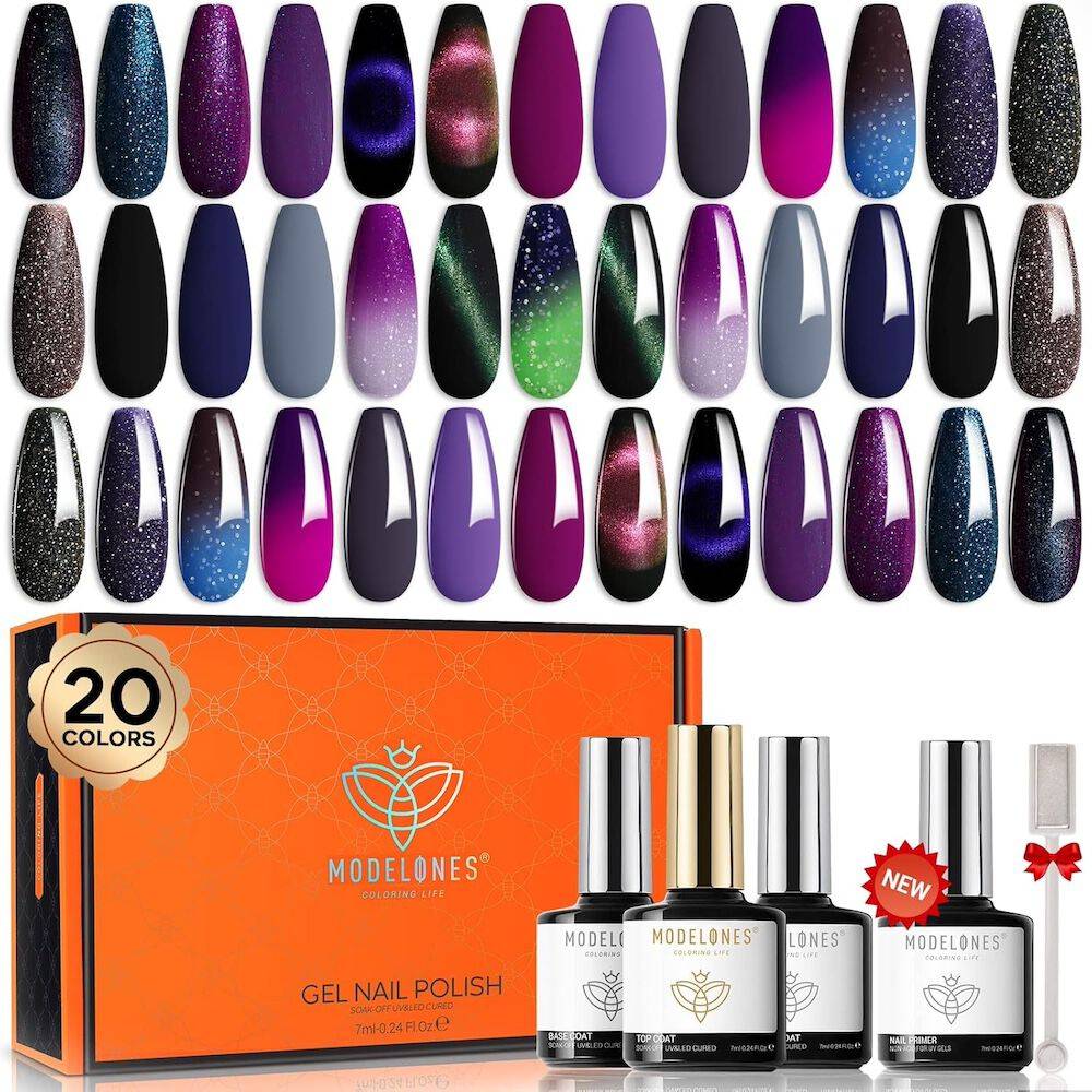 20 Shades Gel Nail Polish Set - Aurora Dreamscape