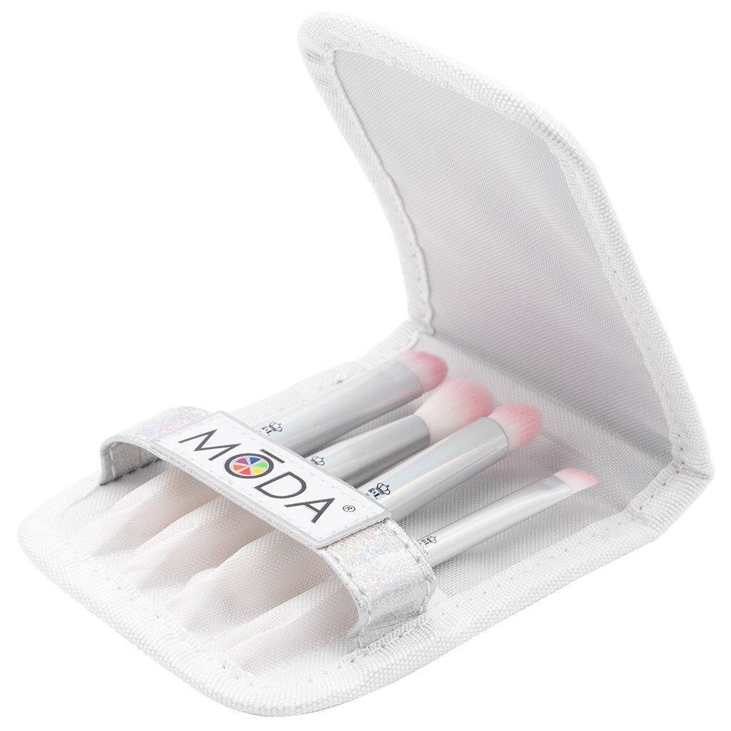 Mini 5pc Pink Travel Eye Makeup Brush Kit