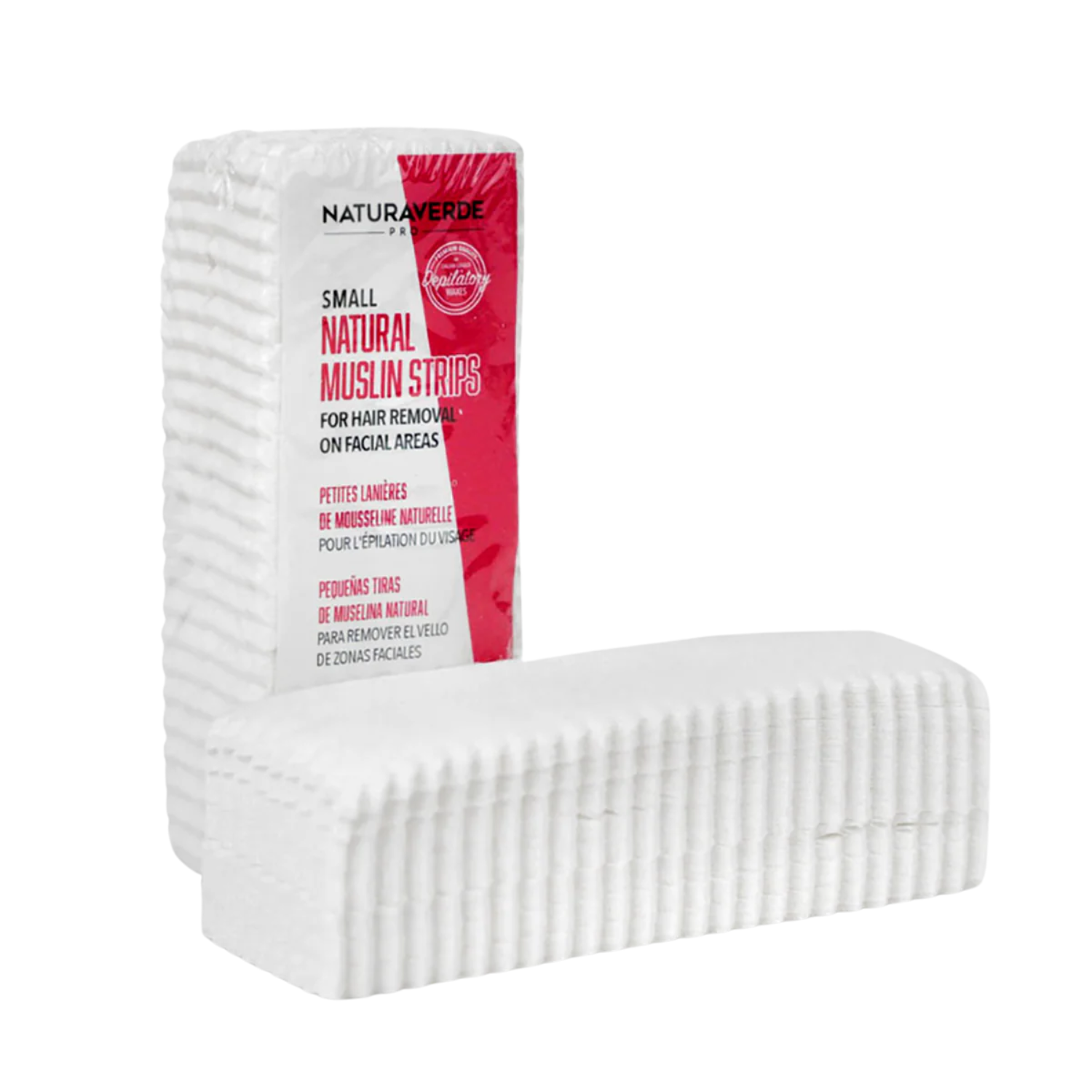 NATURAL MUSLIN WAXING STRIPS FOR FACE - Pack of 100