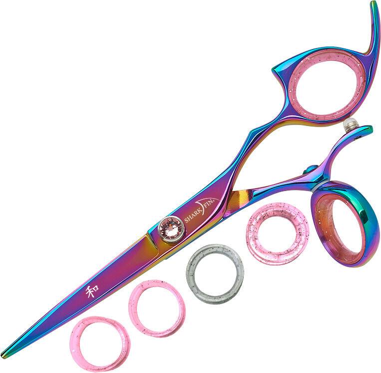 Right Hand Pro Swivel Rainbow Titanium Cutting Shear