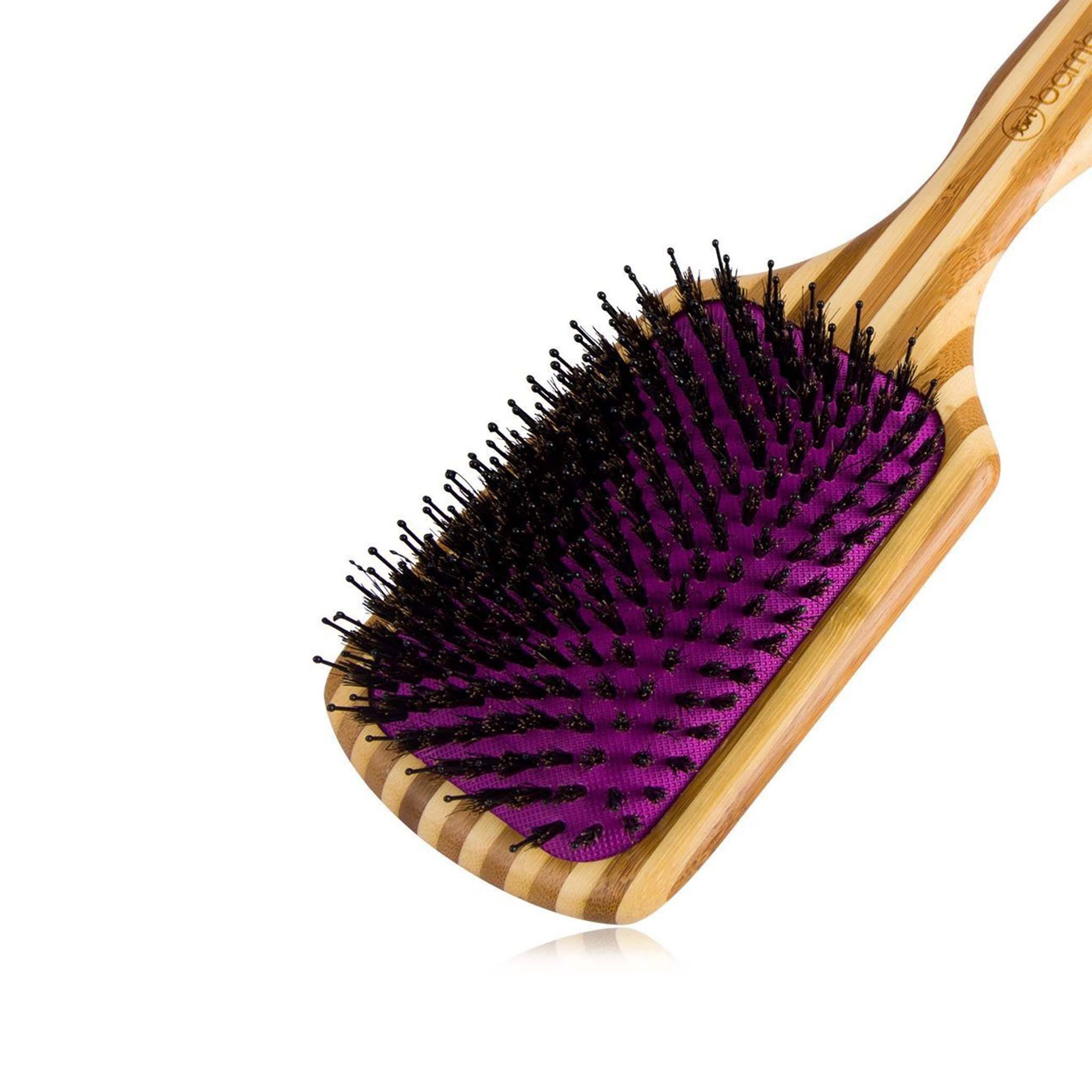 Tiri Pro Bamboo XL Detangling Paddle Brush with Boar  display picture 1