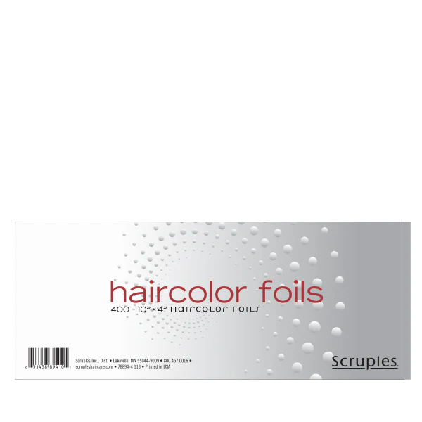 Pre-Cut Aluminum Hair Foil 10" x 4" Pack of 400