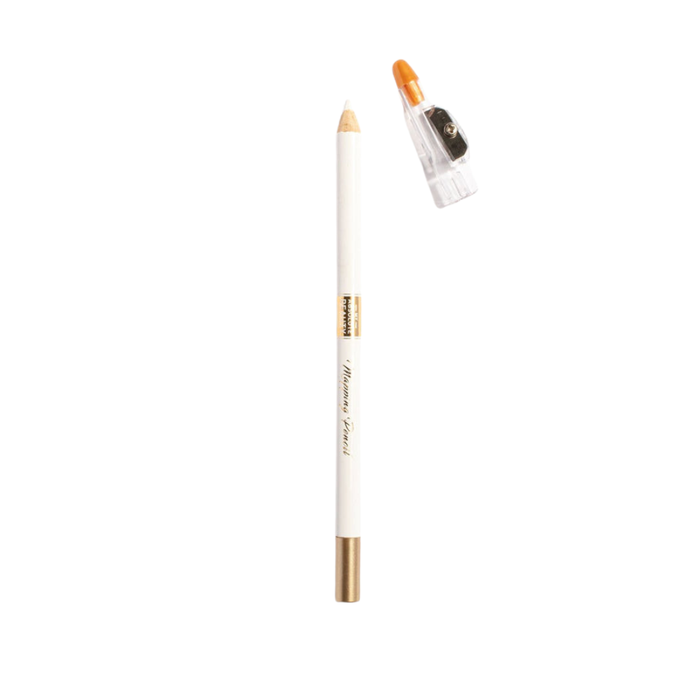 Brow Mapping Pencil And Sharpener - White