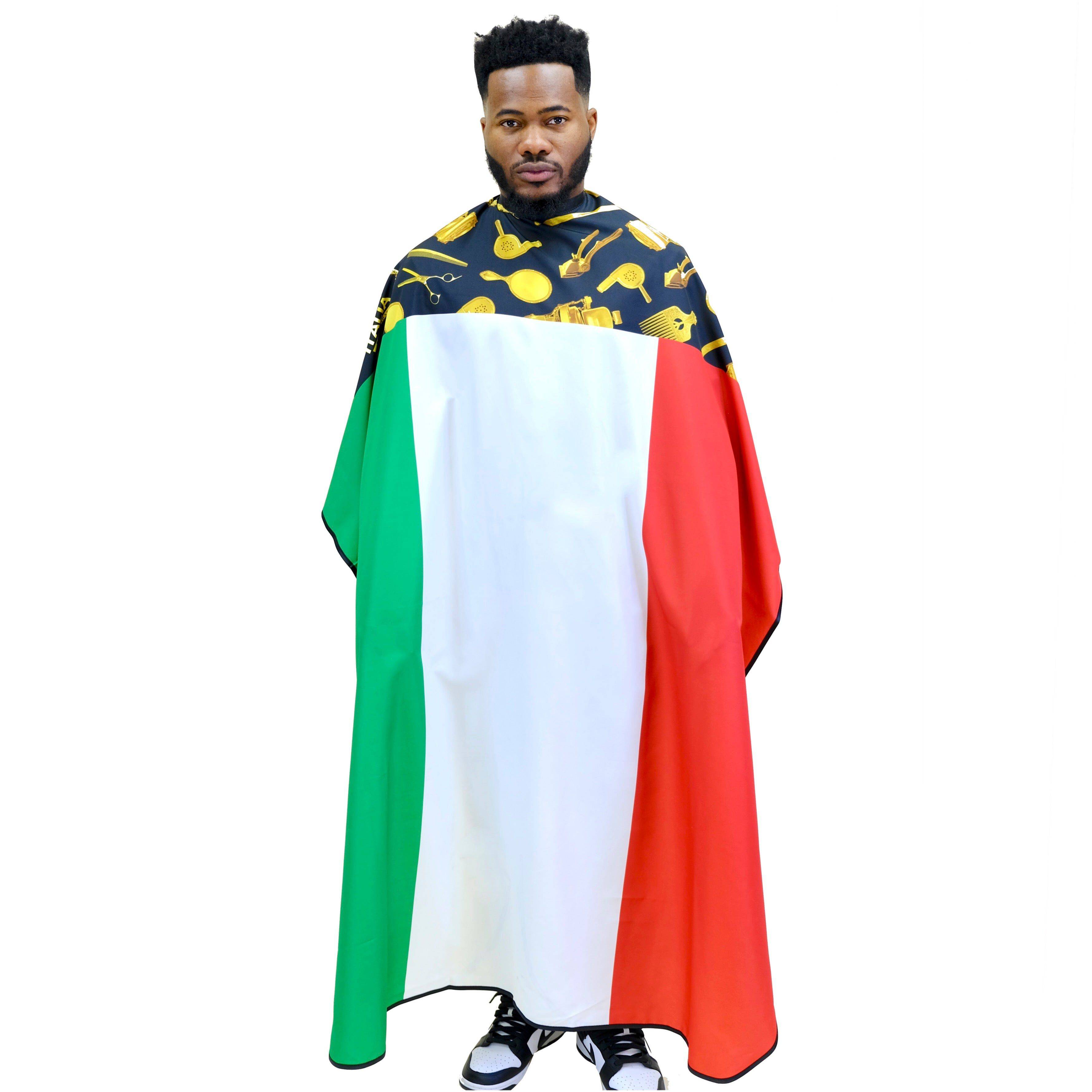 Italy Flag Barber Cape