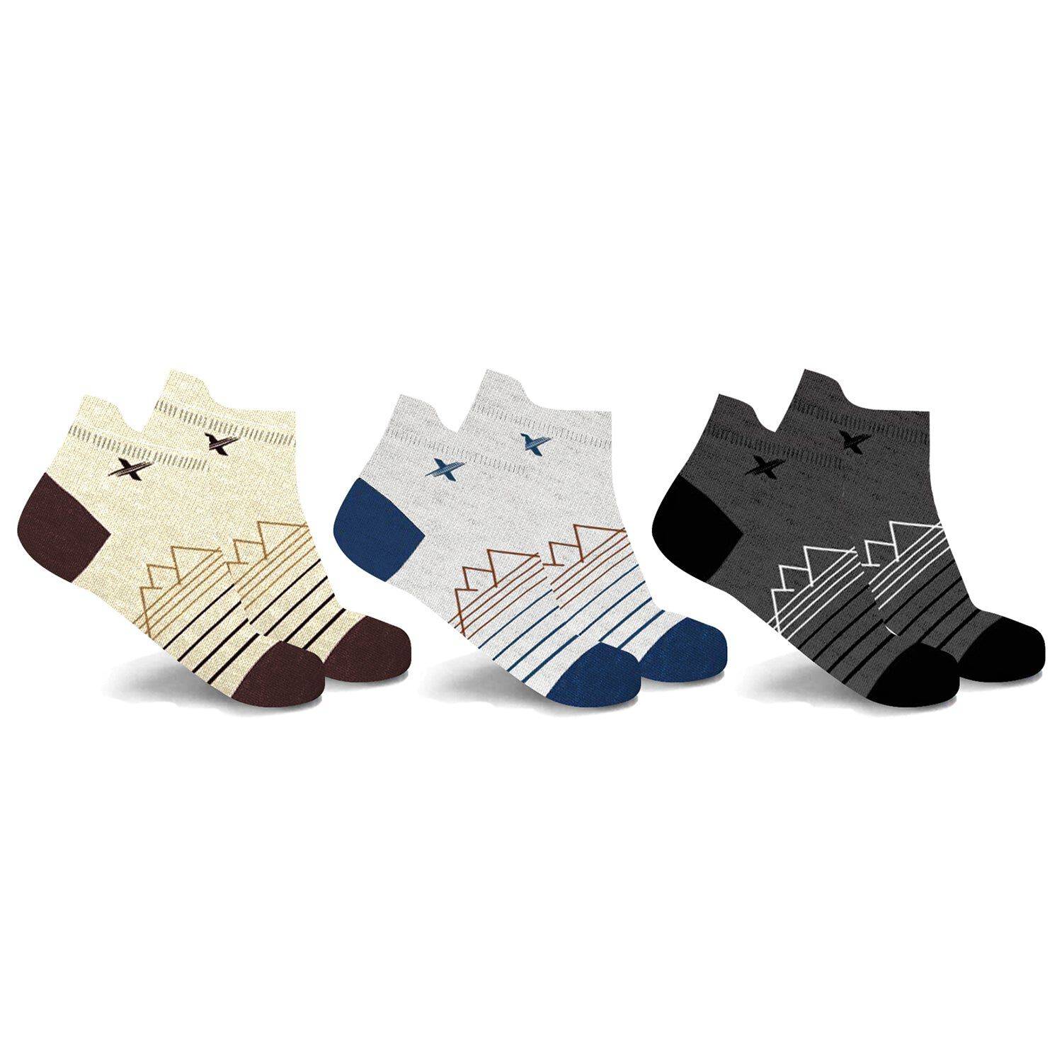 Merino Wool Compression Ankle Socks - 3 Pairs
