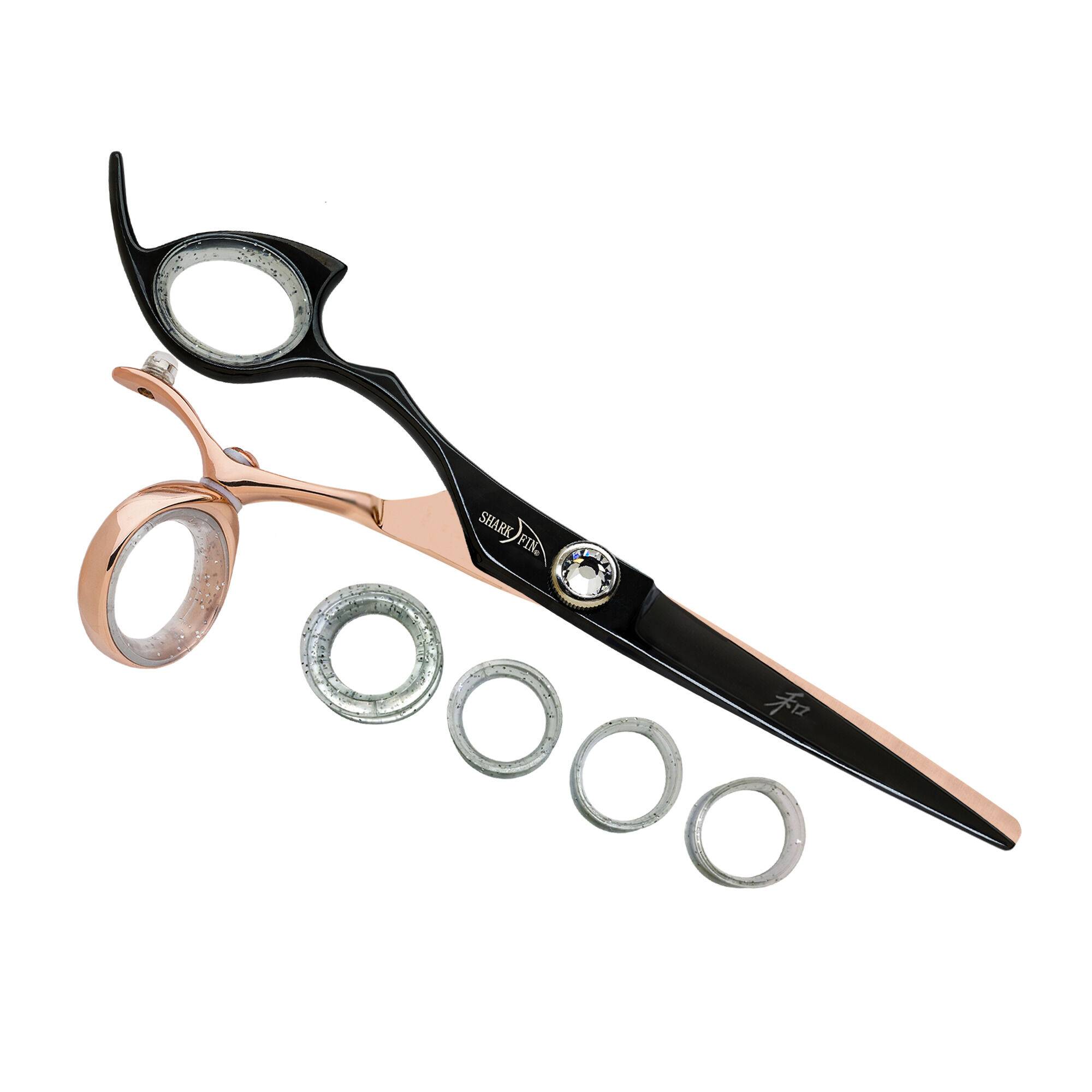 Left Hand Pro Swivel Rose Gold/Black Cutting Shear