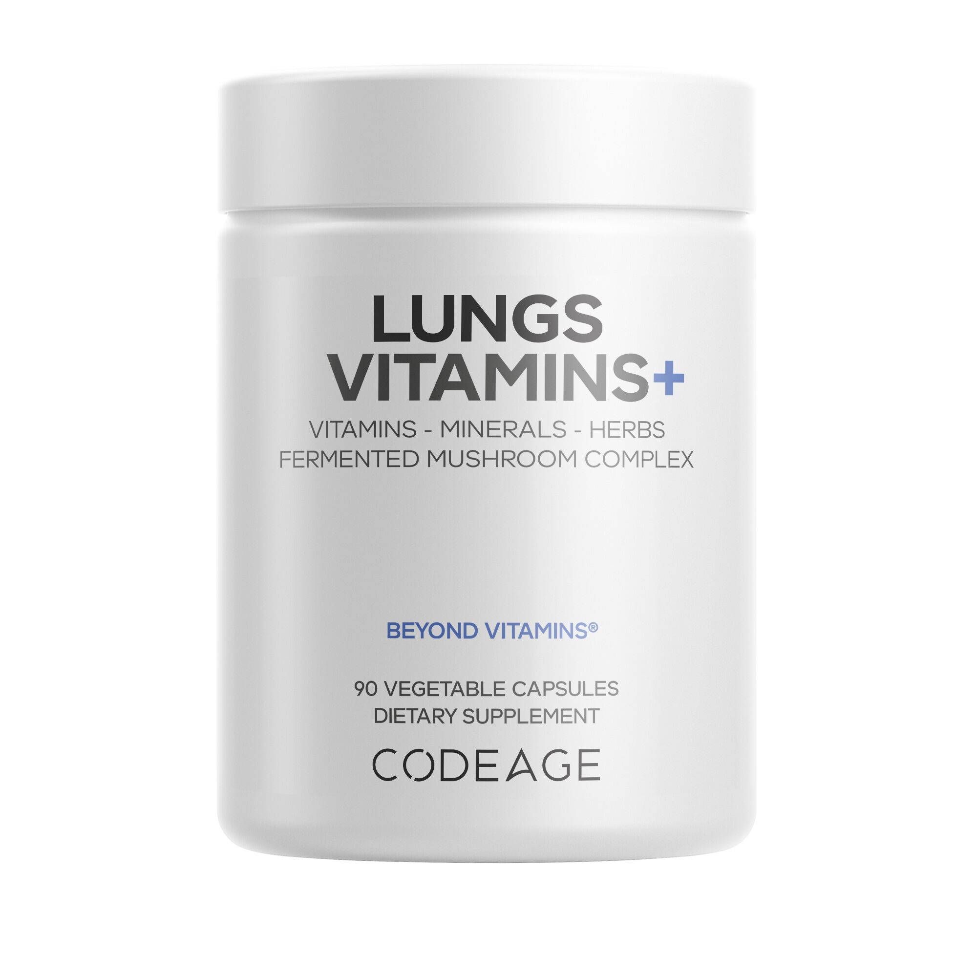 Lungs Vitamins A, C, D, E, B6 Milk Thistle - Herbs Fermented Mushroom