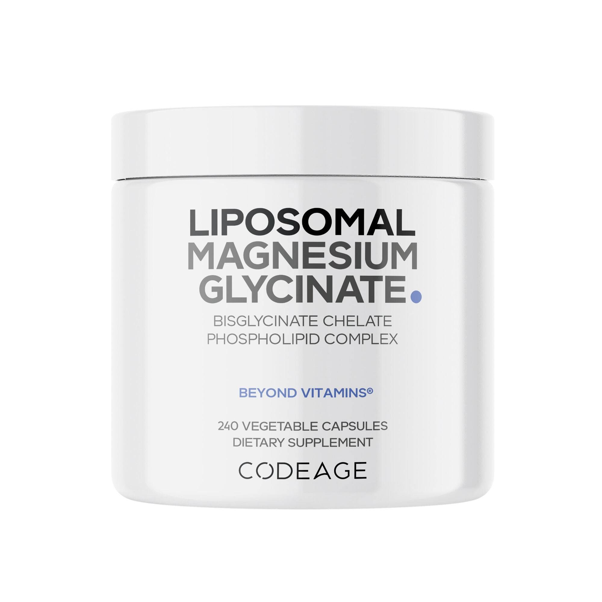 Liposomal Magnesium Glycinate Bisglycinate Chelate Phospholipid Caps