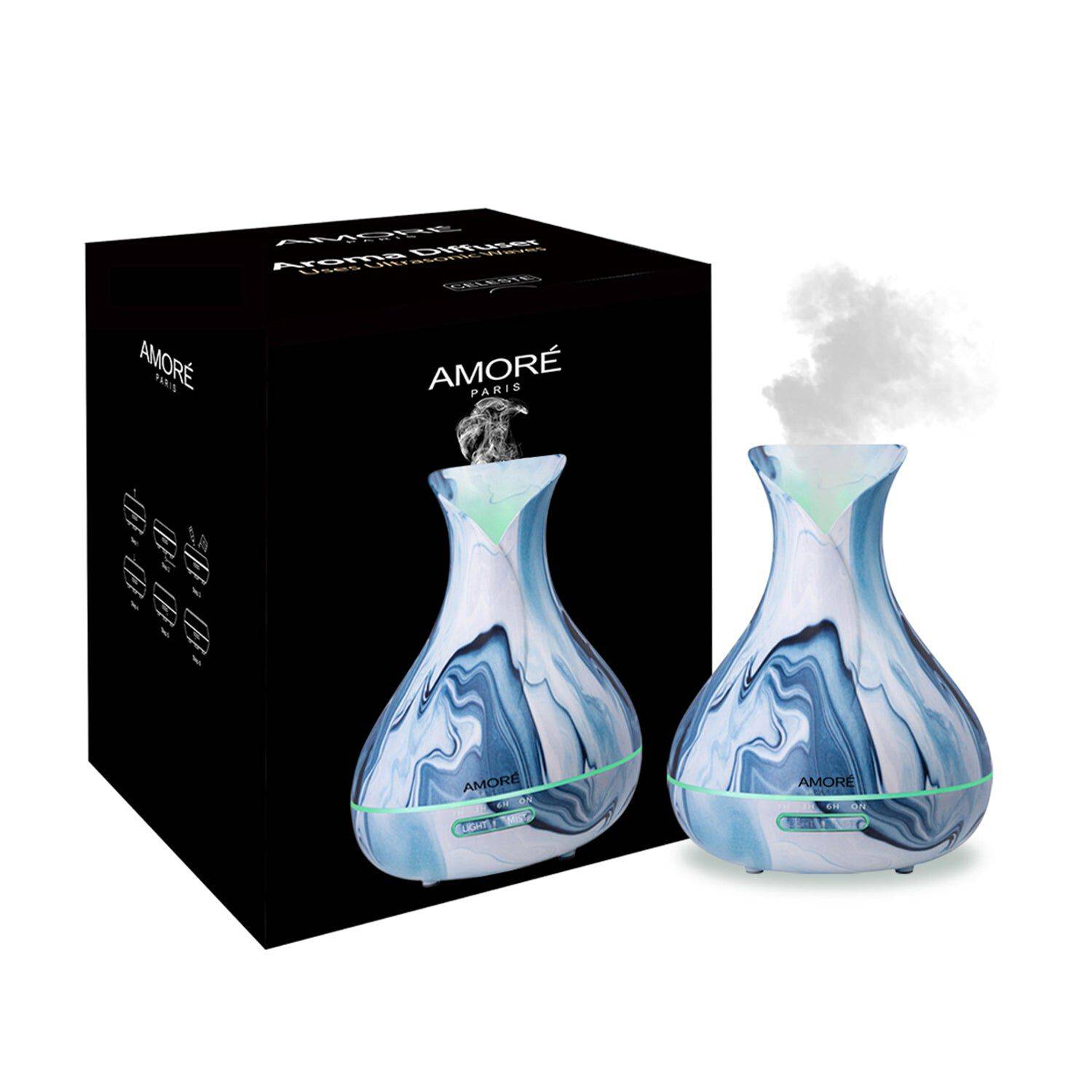 Amoré Paris Hydro Dipped Ultrasonic Aromatherapy Diffuser Set