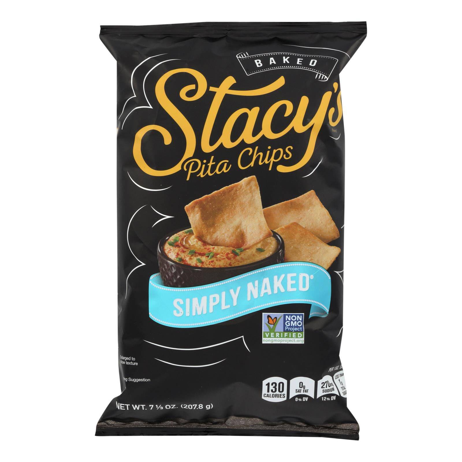 Simply Naked Pita Chips - Case Of 12, 7.33 Oz