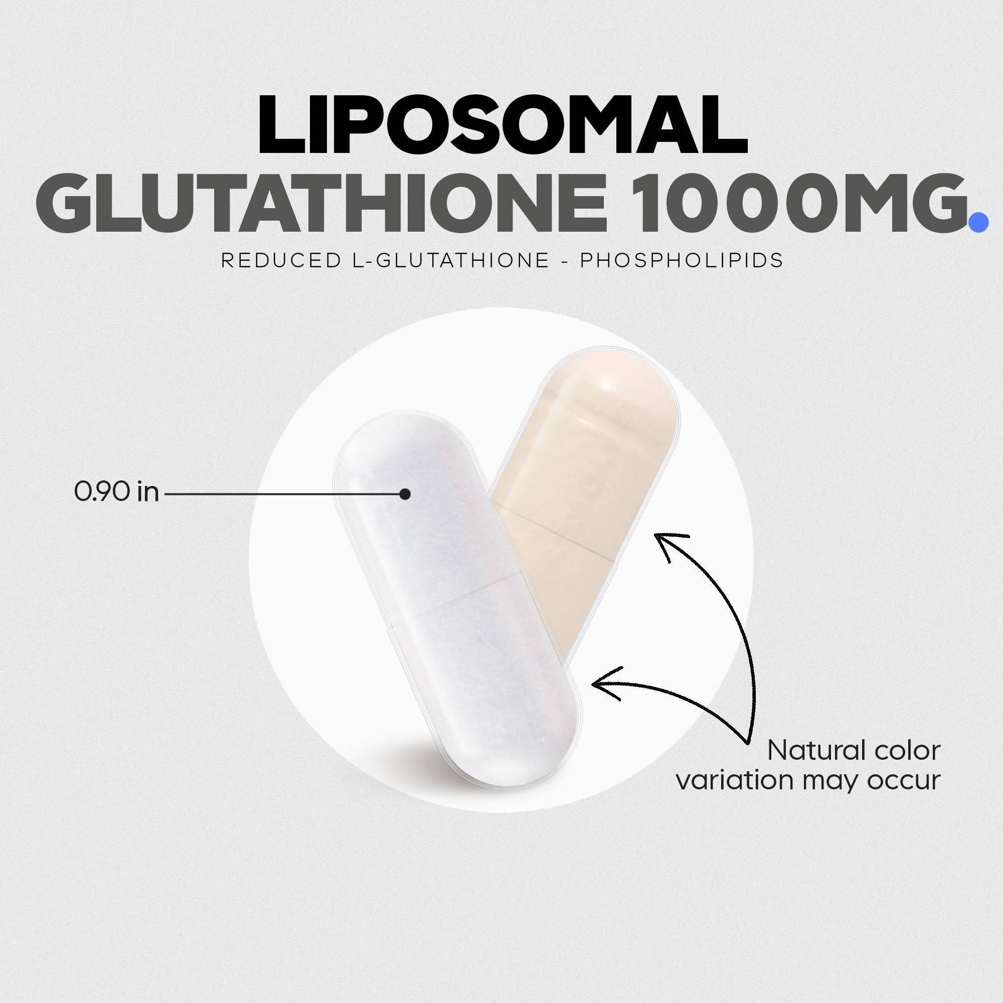 Codeage Liposomal Glutathione 1000mg Supplement Phospholipid Complex