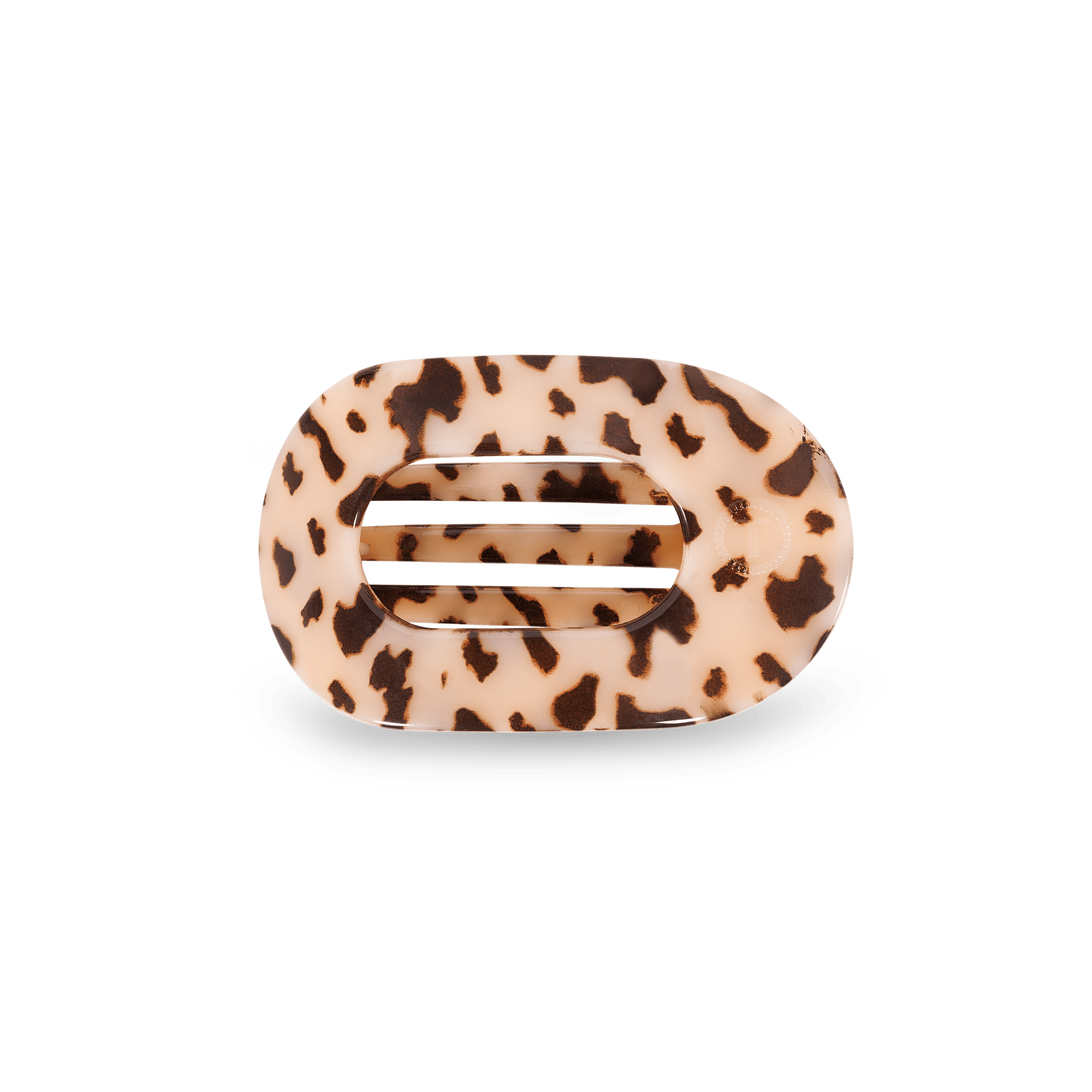 Blonde Tortoise Flat Round Hair Clip