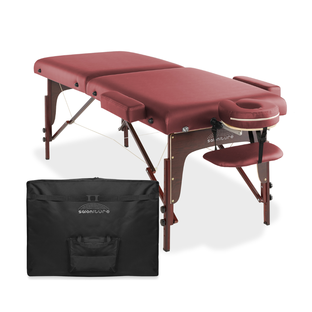Portable Reiki Massage Table - Tilt Backrest Carrying Case