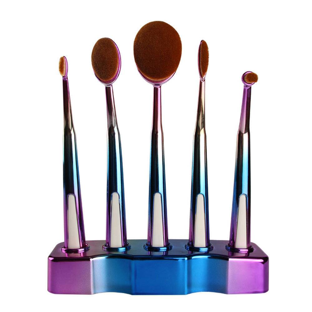 5-pk Kabuki Foundation, Blending, Blush, Eye Shadow, Concealer Brushes